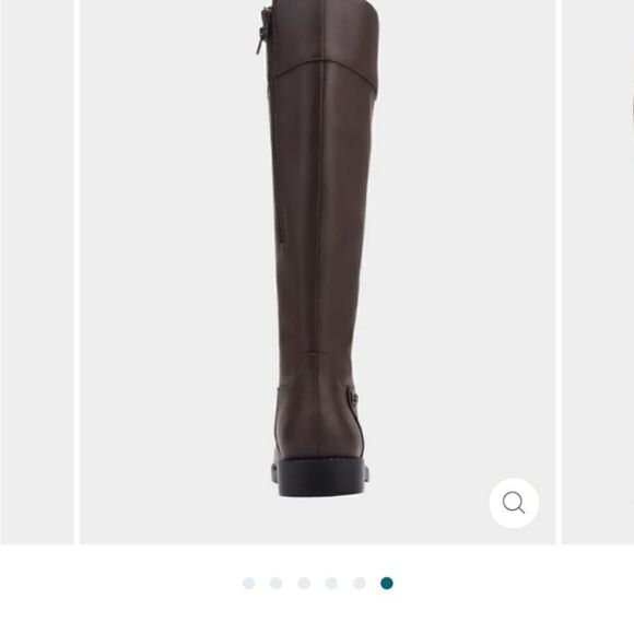 Aerosoles Taba brown faux leather tall shaft riding boot with 1" heel size 7 NWT - Picture 3 of 8